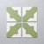 Crosses Forest Green Porcelain Tile